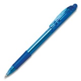 Ручка шариковая автом 0,7мм резин/манж прозр/тонир/син/корпус Pentel синяя (12)