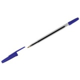 Ручка шариковая 1,0мм прозр/корпус на масл/основе Стамм Оптима синяя (150) 