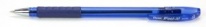 Ручка шариковая 0,5мм резин/манж прозр/тонир/корпус метал/нак/ на масл/оснPentel Feel it! синий (12)