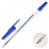 Ручка шариковая 0,7мм прозр/корпус Attomex син (50) лимит