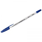 Ручка шариковая 1,0мм прозр/корпус на масл/основе Berlingo Tribase син (100) 