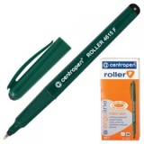 Ручка капиллярная роллер 0,3мм непрозр/трехгр/зел/корпус Centropen черн (10) 