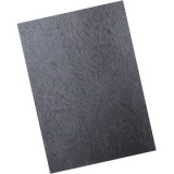Обложка д/переплета картон А4 230 г/м2 кожа черн (100) 