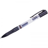 Ручка гелевая автом 0,7мм прозр/корпус Crown Auto Jell черная (12)