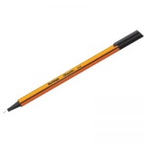 Ручка капиллярная линер 0,4мм непрозр/трехгр/корпус Berlingo черная (36) 