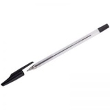 Ручка шариковая 0,7мм прозр/корпус метал/наконечник OfficeSpace черная(50) 