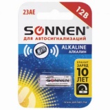 Батарейка 23А/MN21 алкалин д/сигнализаций Sonnen (10) 