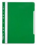 Папка-скоросшиватель А4 прозр/верх с/перф пластик 0,16мм Бюрократ зеленый (20) 