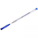 Ручка гелевая 0,5мм прозр/корпус OfficeSpace метал/наконечник синяя (60) 