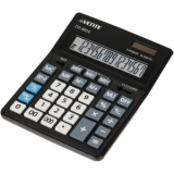 Калькулятор настольный 16разр deVente 205х155х35мм черн (1) лимит