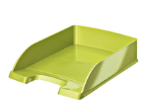 Поддон д/бумаг пластик Leitz WOW глянц зеленый (5) 