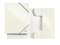 Папка на резинках ламинир/картон А4 Leitz WOW перламутровая глянцевая (10) 