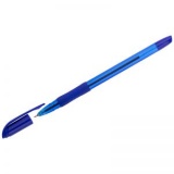 я Ручка шариковая 0,7мм резин/манж тонир/син/корпус OfficeSpace синяя (36) 