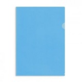 Папка-уголок А4 пластик 120мкм прозр Attache синяя (20)