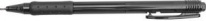 Ручка шариковая автом 0,7мм резин/манж полупрозр/тонир/корпус на масл/основе Dolce Costo черн (50)
