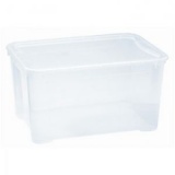 Посуда Бокс универс/пластик с крышкой 555х390х290мм прозр (1) 