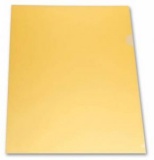 Папка-уголок А4 пластик 180мкм прозр Бюрократ желтая (20/440) 