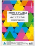 Папка-вкладыш с/перф А4+ 30мкм Бюрократ глянц (100) 