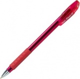 Ручка шариковая 0,7мм резин/манж прозр/тонир/корпус метал/наконечник Pentel Feel it! красн (12) 