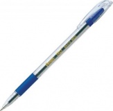 Ручка шариковая1,0мм резин/манжета прозр/корпус на масл/основе Pentel синяя (12) 