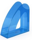 Лоток д/бумаг вертик пластик 90мм УНИ 2000 прозрачно-синий  (20) 