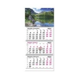 Календарь 2023 настенный 3-х блочный на 3х спиралях 305х675мм Горный пейзаж (40) сн с пр-ва