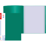 Папка на 20 вкладышей А4 торц/карман 0,5мм deVente зелен (135) 