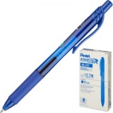 Ручка гелевая автом 0,7мм резин/манж тонир/корп Pentel ENERGEL-X синяя (12)