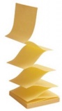 Блок липкий 76х76мм 100л пастель желт Норах Z-сложение (12)