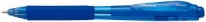 Ручка шариковая автом 1,0мм резин/манж прозр/тонир/трехгр/корпус Pentel синяя (12) 