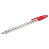 Ручка шариковая 0,7мм прозр/корпус метал/наконечник М-500 Cllassic красн (50)