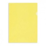 Папка-уголок А4 пластик 120мкм прозр Attache желтая (20)