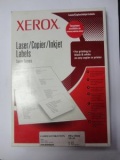 Наклейки бумажные А4 желтые 16шт 105х37мм 100л Xerox (10) 
