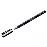 Ручка капиллярная роллер 0,5мм резин/манж непрозр/черн/корпус Faber-Castell одноразовая синяя(10)