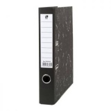 Папка-регистратор 55мм мраморн/картон разб метал/кант черн Lite(50)