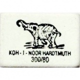 Ластик каучук 26х18,5х8мм прямоуг Koh-I-Noor Elephant бел  (80)