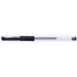 Ручка гелевая 0,5мм резин/манж прозр/корпус Dolce Costo черн (50)