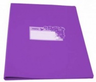 Папка с 1зажим пластик 0,7мм без/карманов корешок 18мм Tropic фиолет (30) 