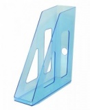 Лоток д/бумаг вертик пластик 70мм Стамм Актив тонир синий (12) 